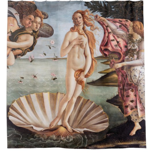 Sandro Botticelli - Geboorte van Venus Douchegordijn (Voorkant)