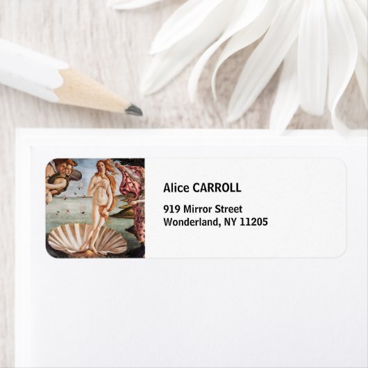 Sandro Botticelli - Geboorte van Venus Etiket (Insitu)