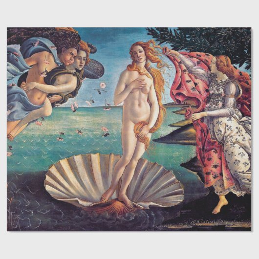 Sandro Botticelli - geboorte van Venus - fijne kun Cadeaupapier (Vlak)