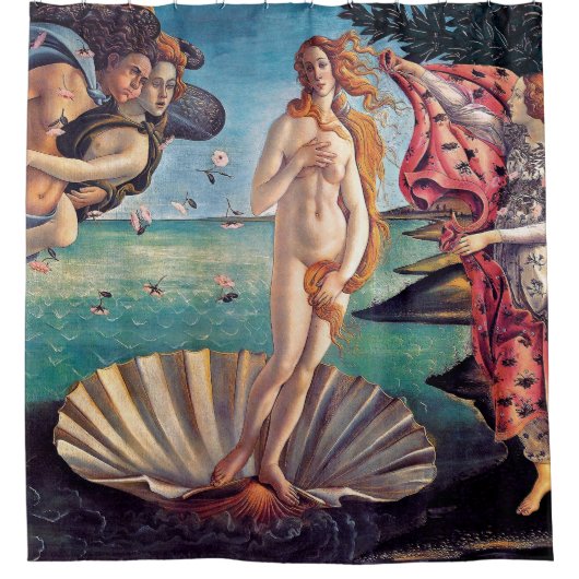 Sandro Botticelli - geboorte van Venus - fijne kun Douchegordijn (Voorkant)