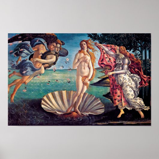 Sandro Botticelli - geboorte van Venus - fijne kun Poster (Voorkant)
