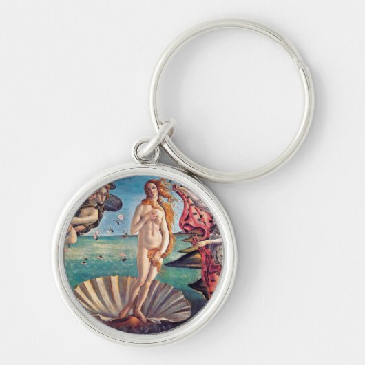 Sandro Botticelli - Geboorte van Venus - Fijne Kun Sleutelhanger (Voorkant)