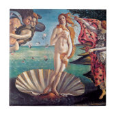 Sandro Botticelli - geboorte van Venus - fijne kun Tegeltje (Voorkant)