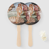 Sandro Botticelli - geboorte van Venus Handwaaier (Voorkant en achterkant)