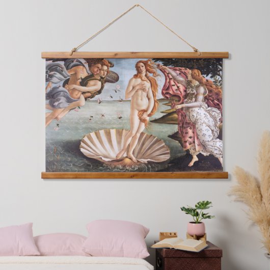 Sandro Botticelli - geboorte van Venus Hangend Wandkleed (Slaapkamer)