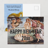 Sandro Botticelli - geboorte van Venus Happy Nieuw Briefkaart (Voorkant / Achterkant)