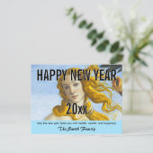 Sandro Botticelli - geboorte van Venus Happy Nieuw Briefkaart (Staand voorkant)