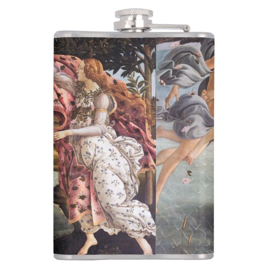 Sandro Botticelli - geboorte van Venus Heupfles (Achterkant)