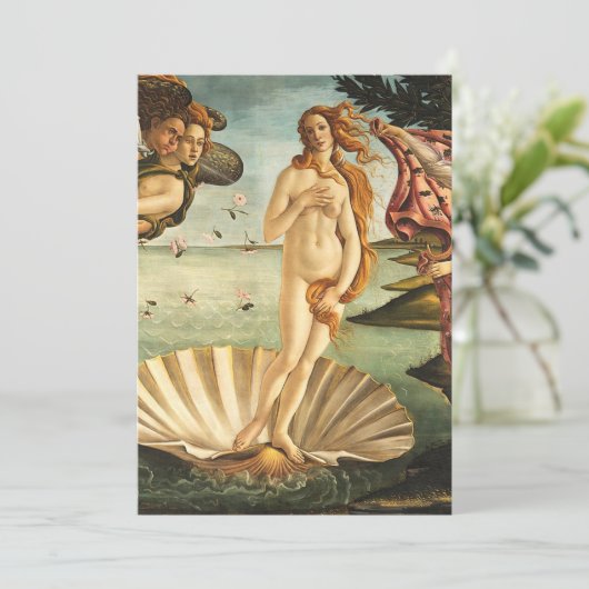 Sandro Botticelli geboorte van Venus Kaart (Staand voorkant)