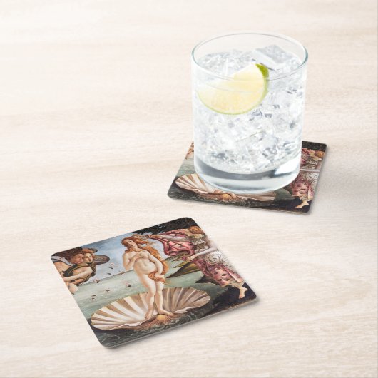 Sandro Botticelli - geboorte van Venus Kartonnen Onderzetters (Insitu)