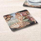 Sandro Botticelli - geboorte van Venus Kartonnen Onderzetters (Schuin)