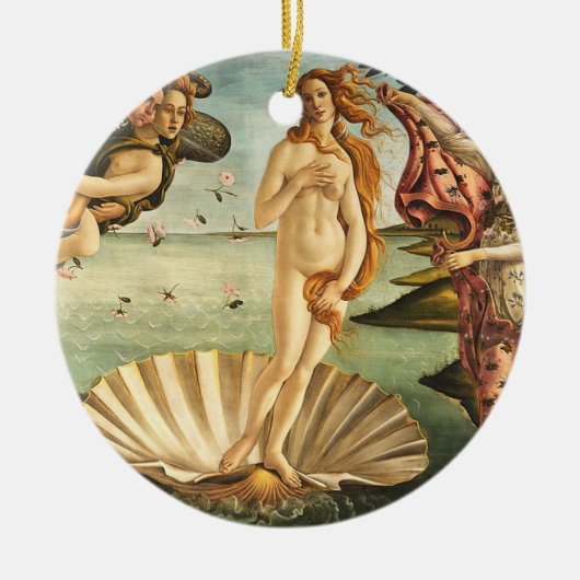 Sandro Botticelli geboorte van Venus Keramisch Ornament (Voorkant)