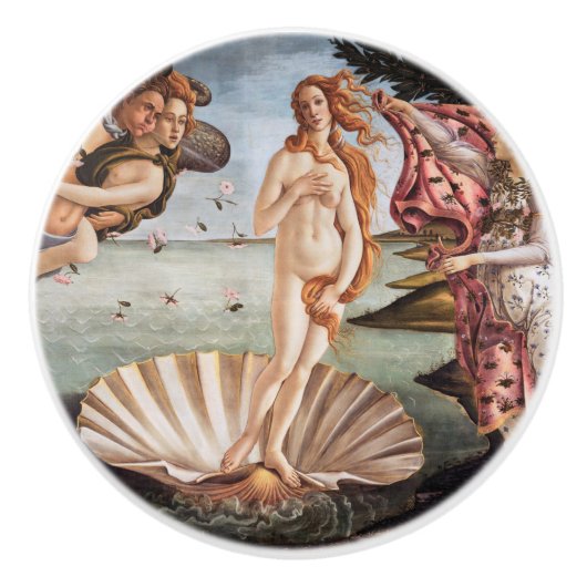 Sandro Botticelli - geboorte van Venus Keramische Knop (Voorkant)