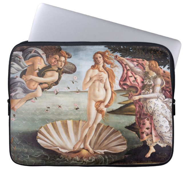 Sandro Botticelli - geboorte van Venus Laptop Sleeve (Voorkant)