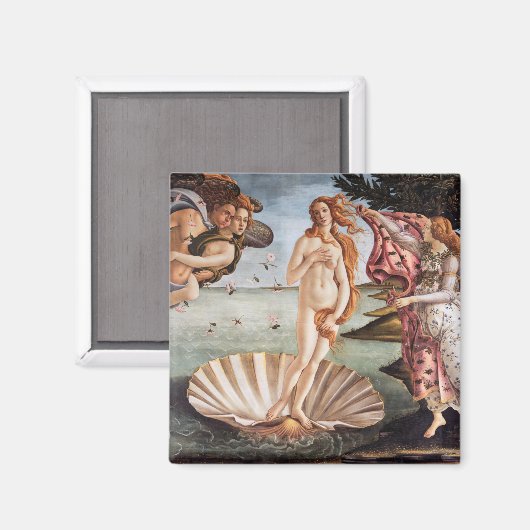 Sandro Botticelli - geboorte van Venus Magneet (Voorkant / Achterkant)