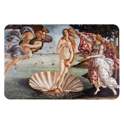 Sandro Botticelli - geboorte van Venus Magneet (Horizontaal)