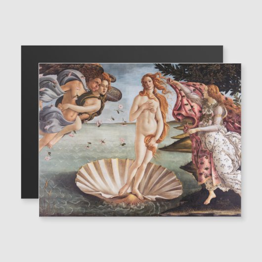 Sandro Botticelli - geboorte van Venus Magnetic Ka (Voorkant / Achterkant)