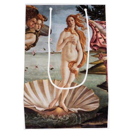 Sandro Botticelli - Geboorte van Venus Medium Cadeauzakje (Achterkant)