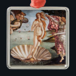 Sandro Botticelli - geboorte van Venus Metalen Ornament<br><div class="desc">Geboorteplaats: Venus - Sandro Botticelli,  Tempera op Canvas,  1485</div>