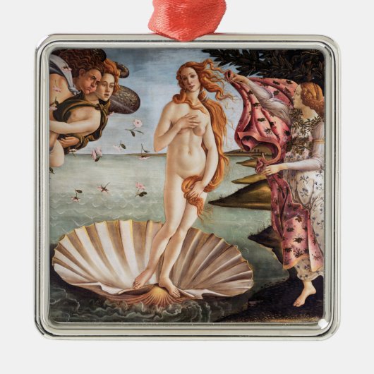 Sandro Botticelli - geboorte van Venus Metalen Ornament (Voorkant)