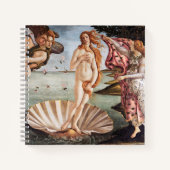 Sandro Botticelli - geboorte van Venus Notitieboek (Voorkant)