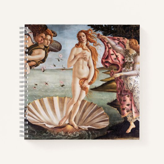 Sandro Botticelli - geboorte van Venus Notitieboek (Voorkant)