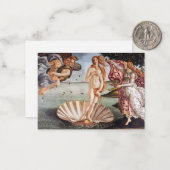 Sandro Botticelli - geboorte van Venus Notitiekaartje (Voorkant / Achterkant in situ)
