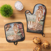 Sandro Botticelli - Geboorte van Venus Ovenwant & Pannenlap Set (Top down)