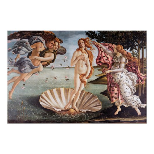 Sandro Botticelli - geboorte van Venus Perfect Poster (Voorkant)