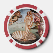 Sandro Botticelli - Geboorte van Venus Poker Chips (Achterkant)