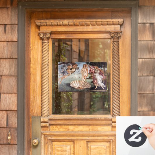 Sandro Botticelli - geboorte van Venus Raamsticker (Huis Deur)