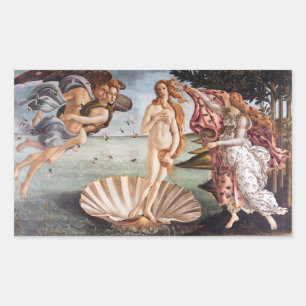 Sandro Botticelli - geboorte van Venus Rechthoekige Sticker