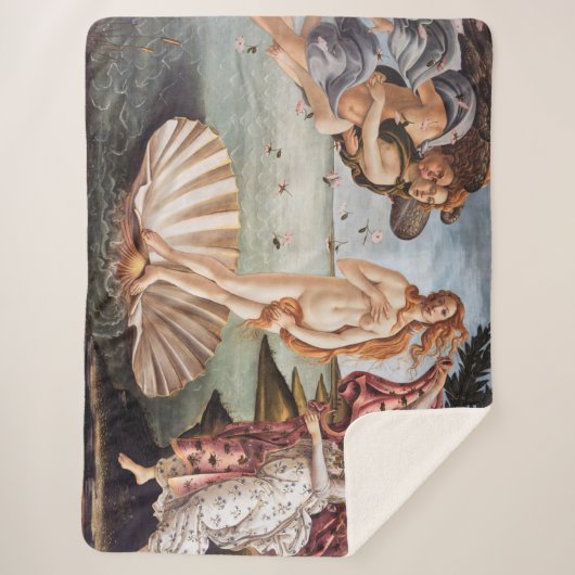 Sandro Botticelli - Geboorte van Venus Sherpa Deken (Voorkant)