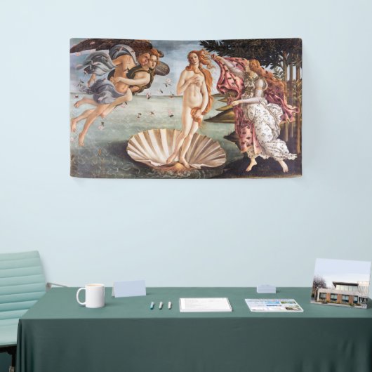 Sandro Botticelli - geboorte van Venus Spandoek (Beurs)