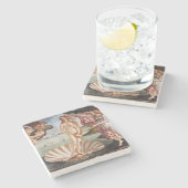 Sandro Botticelli - geboorte van Venus Stenen Onderzetter (Zijkant)