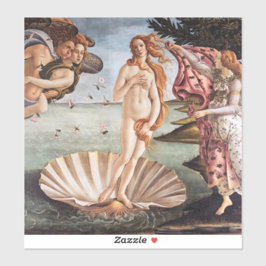 Sandro Botticelli - geboorte van Venus Sticker (Vel)