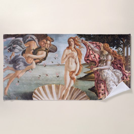 Sandro Botticelli - geboorte van Venus Strandlaken (Voorkant)