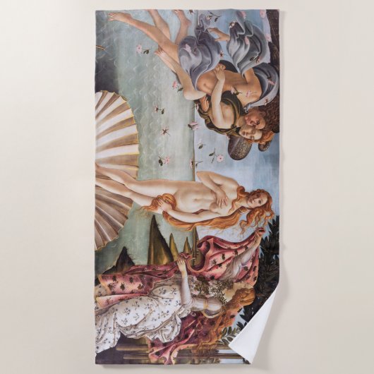 Sandro Botticelli - geboorte van Venus Strandlaken (Voorkant)