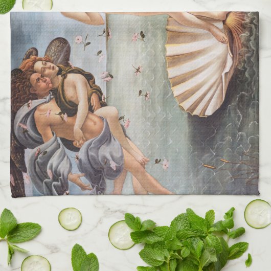 Sandro Botticelli - Geboorte van Venus Theedoek (Gevouwen)
