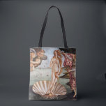 Sandro Botticelli - geboorte van Venus Tote Bag<br><div class="desc">Geboorteplaats: Venus - Sandro Botticelli,  Tempera op Canvas,  1485</div>