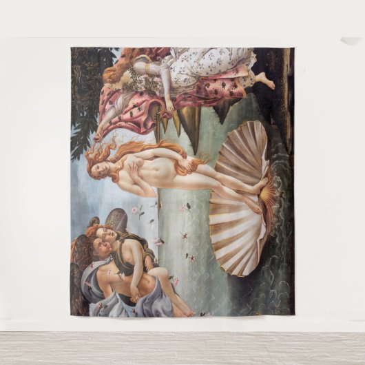 Sandro Botticelli - geboorte van Venus Wandkleed (Voorkant)