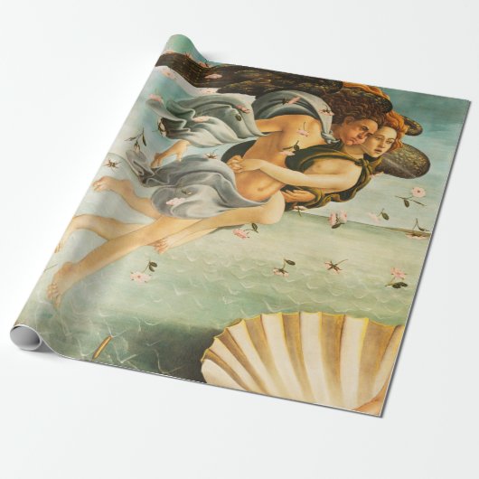 Sandro Botticelli Geboorte van Venus Zephyrus, Chl Cadeaupapier (Uitgerold)