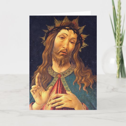 Sandro Botticelli Jesus Christ Crown Doorns Vastge Kaart (Voorkant)