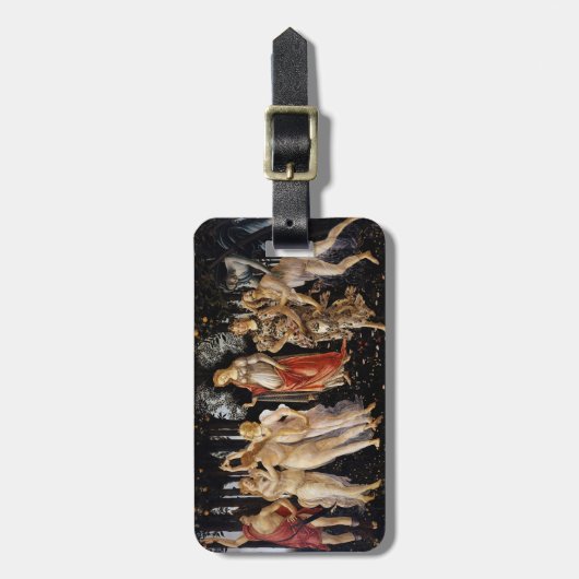 Sandro Botticelli - La Primavera Bagagelabel (Voorkant verticaal)