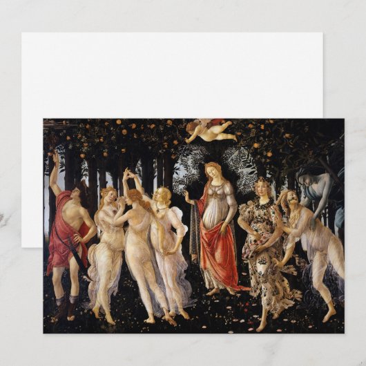 Sandro Botticelli - La Primavera Bedankkaart (Voorkant / Achterkant)