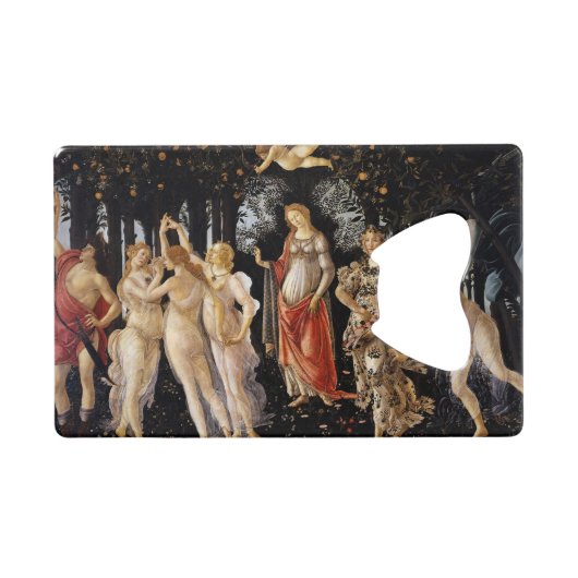 Sandro Botticelli - La Primavera Creditkaart Flessenopener (Voorkant (Horizontaal))