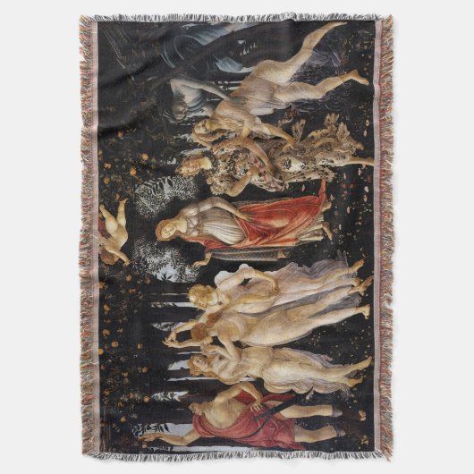 Sandro Botticelli - La Primavera Deken (Voorkant Verticaal)
