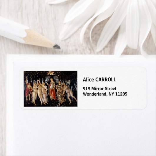 Sandro Botticelli - La Primavera Etiket (Insitu)