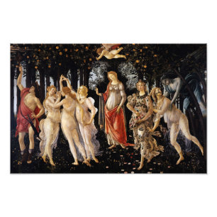 Sandro Botticelli - La Primavera Foto Afdruk