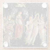 Sandro Botticelli - La Primavera Glazen Onderzetter (Achterkant)
